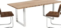 KARE24.se Matbord Harmony - Massivt Trä/Krom, 160x80cm - KARE Design New
