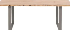 KARE24.se Matbord Harmony - Massivt Trä/Rå Stål, 180x90cm - KARE Design Outlet