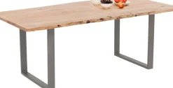 KARE24.se Matbord Harmony - Massivt Trä/Rå Stål, 180x90cm - KARE Design Outlet