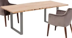 KARE24.se Matbord Harmony - Massivt Trä/Rå Stål, 160x80cm - KARE Design
