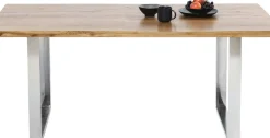 KARE24.se Matbord Jackie - Massiv Ek/Krom, 160x80cm - KARE Design Discount