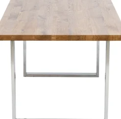 KARE24.se Matbord Jackie - Massiv Ek/Krom, 160x80cm - KARE Design Discount