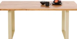 KARE24.se Matbord Jackie - Massiv Ek/Mässing, 160x80cm - KARE Design Clearance