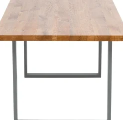 KARE24.se Matbord Jackie - Massiv Ek/Rå Stål, 160x80cm - KARE Design Outlet