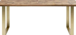 KARE24.se Matbord Stars - Trä/Mässing, 180x90cm - KARE Design Discount