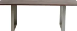 KARE24.se Matbord Symphony - Massivt Mörkt Trä/Krom, 200x100cm - KARE Design Outlet