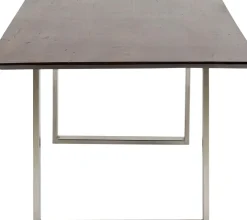 KARE24.se Matbord Symphony - Massivt Mörkt Trä/Krom, 200x100cm - KARE Design Outlet