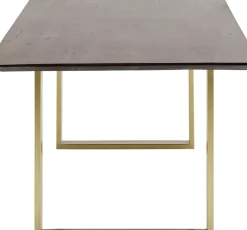 KARE24.se Matbord Symphony - Massivt Mörkt Trä/Mässing, 160x80cm - KARE Design Sale