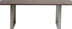 KARE24.se Matbord Symphony - Massivt Mörkt Trä/Krom, 160x80cm - KARE Design
