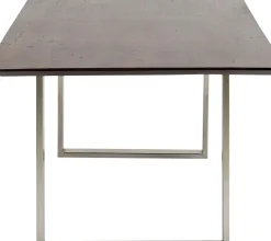 KARE24.se Matbord Symphony - Massivt Mörkt Trä/Krom, 160x80cm - KARE Design