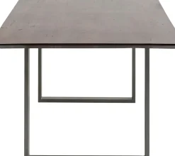 KARE24.se Matbord Symphony - Massivt Trä/Mörk Rå Stål, 180x90cm - KARE Design New