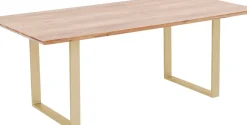 KARE24.se Matbord Symphony - Massivt Trä/Mässing, 180x90cm - KARE Design Sale