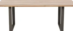 KARE24.se Matbord Symphony - Massivt Trä/Rå Stål, 180x90cm - KARE Design Outlet
