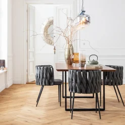 KARE24.se Matbord Symphony - Massivt Trä/Svart, 160x80cm - KARE Design Online