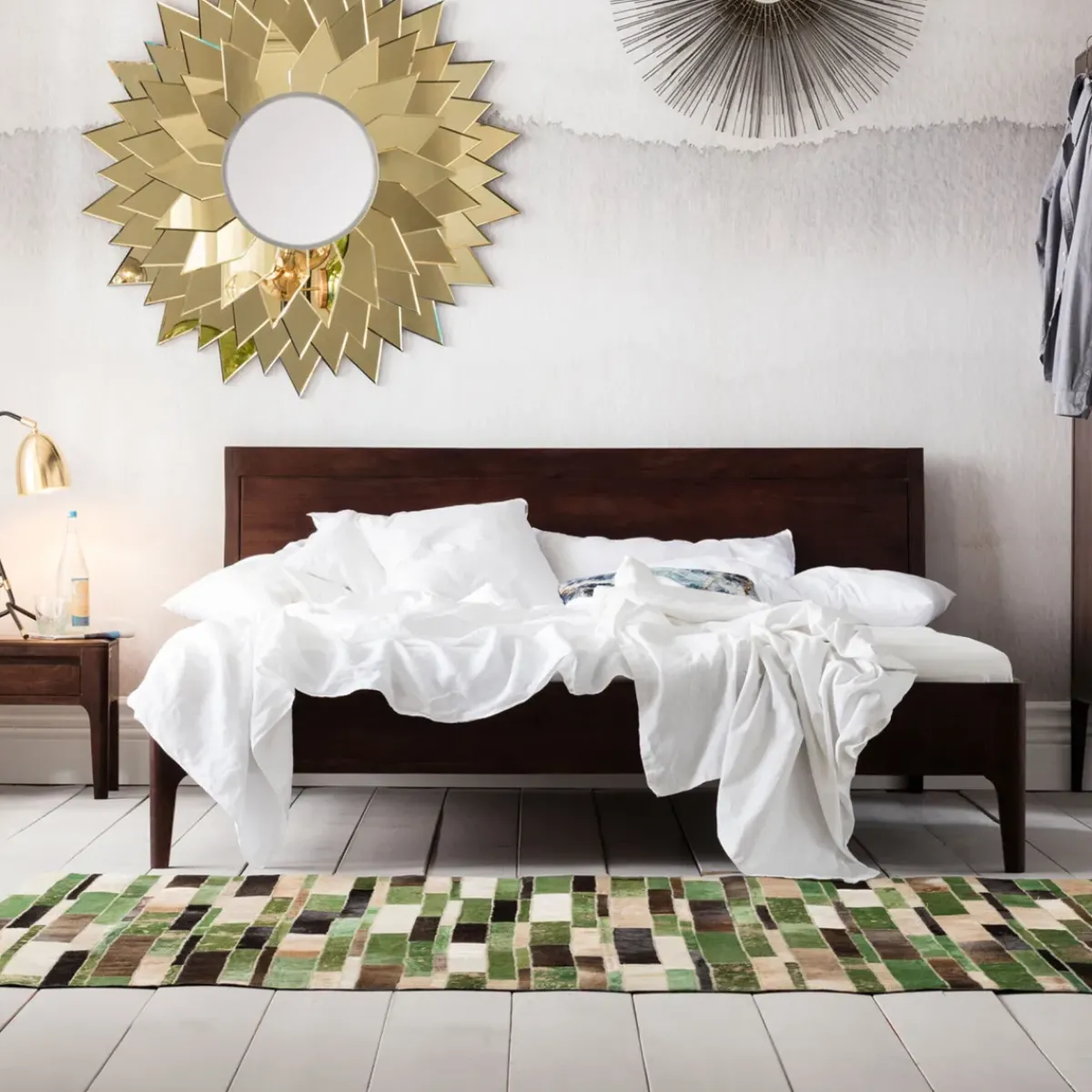 KARE24.se Matta Brick - Grön Patchwork Läder, 170x240cm - KARE Design Outlet