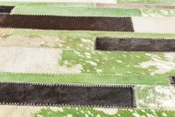 KARE24.se Matta Brick - Grön Patchwork Läder, 170x240cm - KARE Design Outlet