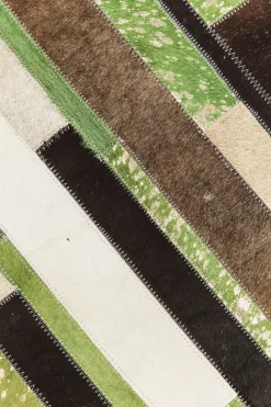 KARE24.se Matta Brick - Grön Patchwork Läder, 170x240cm - KARE Design Outlet