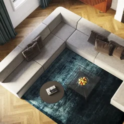 KARE24.se Matta Cosy - Blå, 300x200cm - KARE Design Clearance