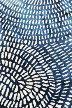 KARE24.se Matta Stamp Blå - 240x170cm - KARE Design Outlet