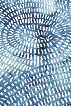 KARE24.se Matta Stamp Blå - 240x170cm - KARE Design Outlet