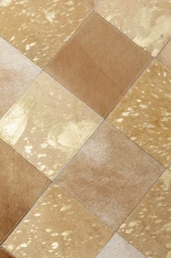 KARE24.se Matta Vegas Läder Guld, 240x170cm - KARE Design Clearance