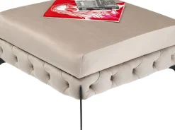 KARE24.se Pall Bellissima - Velvet Beige, 80cm - KARE Design Best