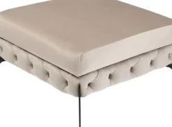 KARE24.se Pall Bellissima - Velvet Beige, 80cm - KARE Design Best