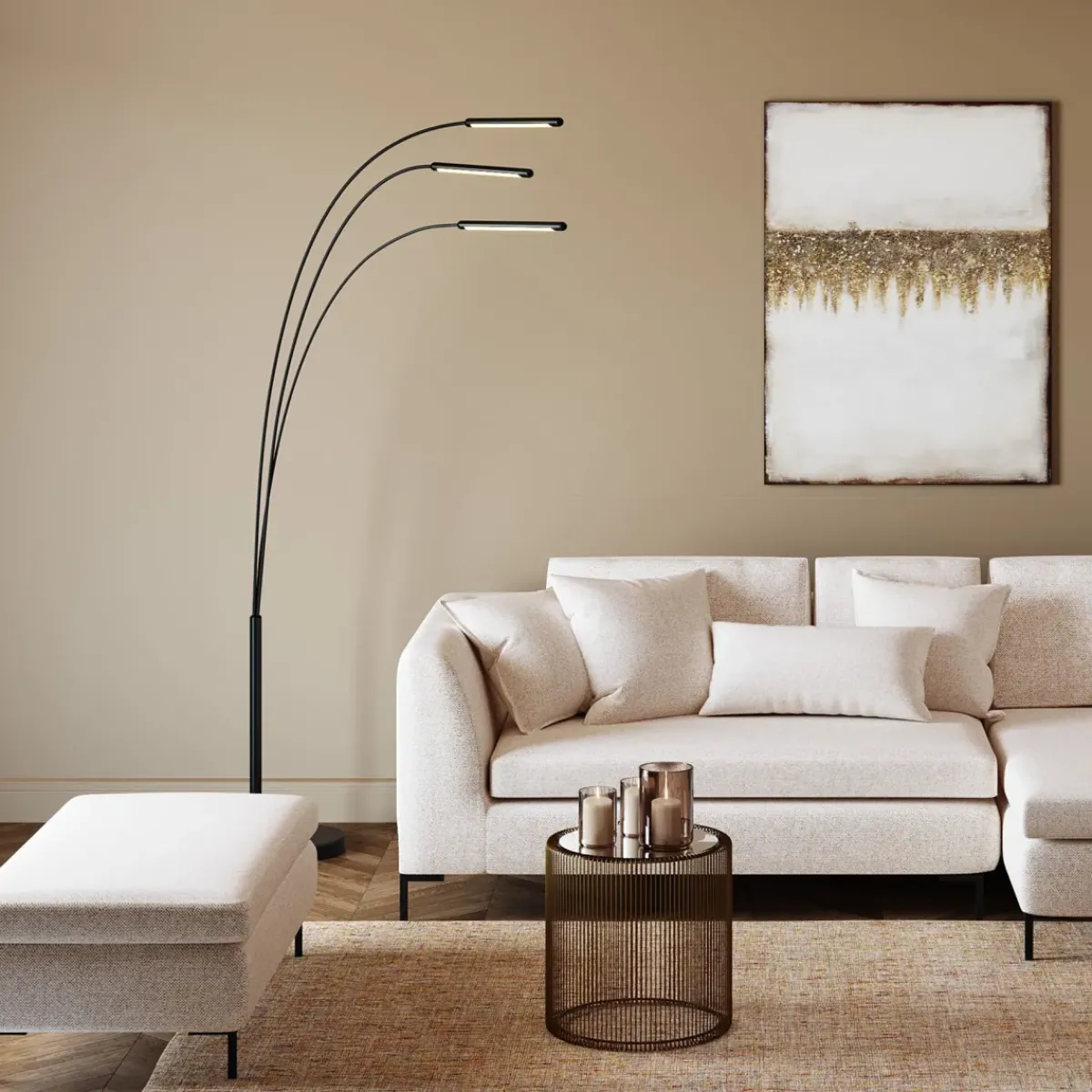 KARE24.se Pall - Fotpall Gianni - Creme - KARE Design Online