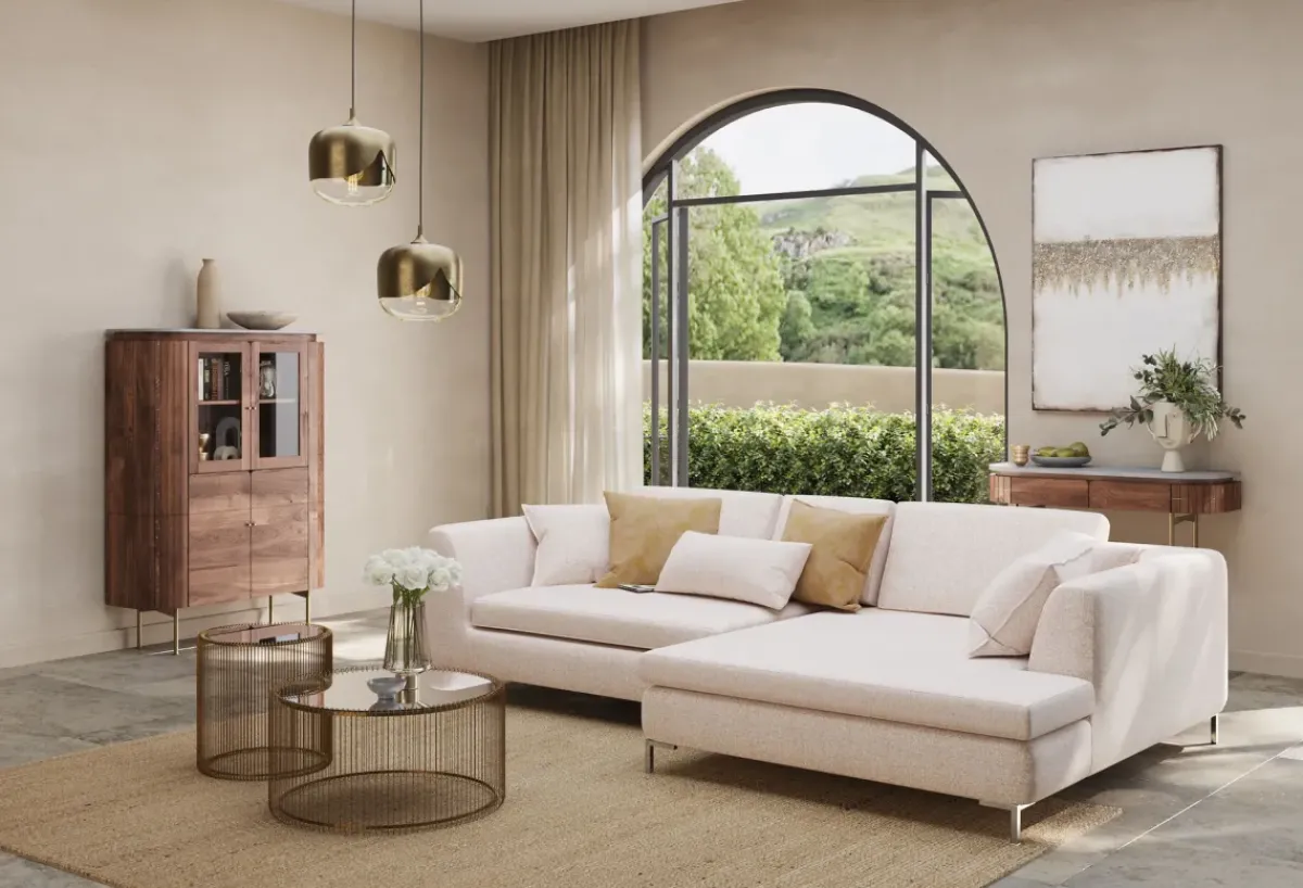 KARE24.se Pall - Fotpall Gianni - Creme - KARE Design Online