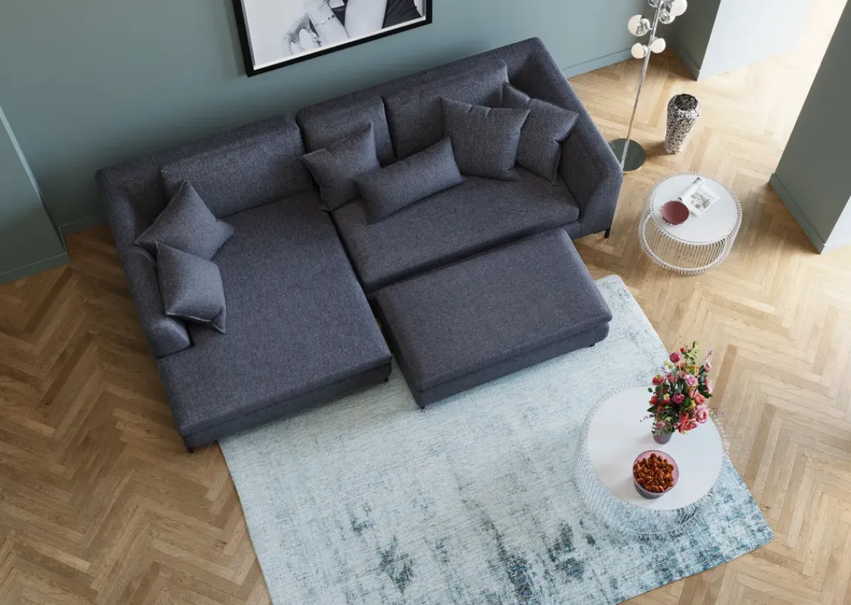 KARE24.se Pall - Fotpall Gianni - Grå - KARE Design Online