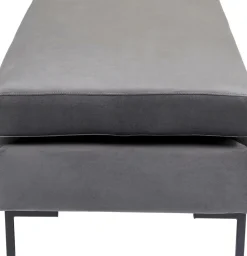 KARE24.se Pall - Fotpall Gianni - Grå sammet - KARE Design