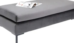KARE24.se Pall - Fotpall Gianni - Grå sammet - KARE Design