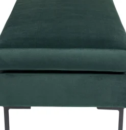 KARE24.se Pall - Fotpall Gianni - Mörkgrön sammet - KARE Design