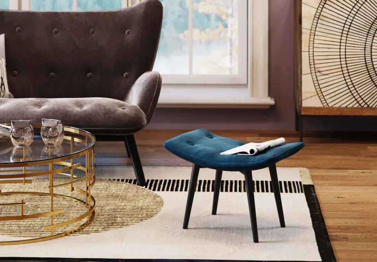 KARE24.se Pall Vicky - Blågrön Sammet/Svart - KARE Design Hot