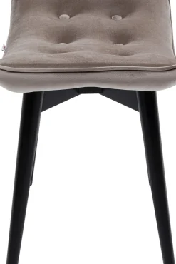 KARE24.se Pall Vicky - Grå Sammet/Svart - KARE Design Sale