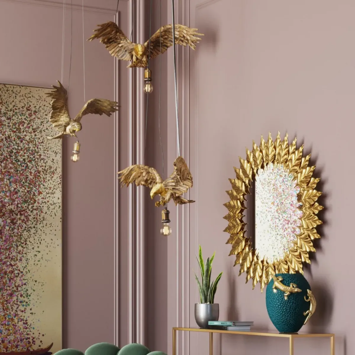 KARE24.se Pendel Animal Owl - Taklampa med Uggla i Guld - KARE Design Discount