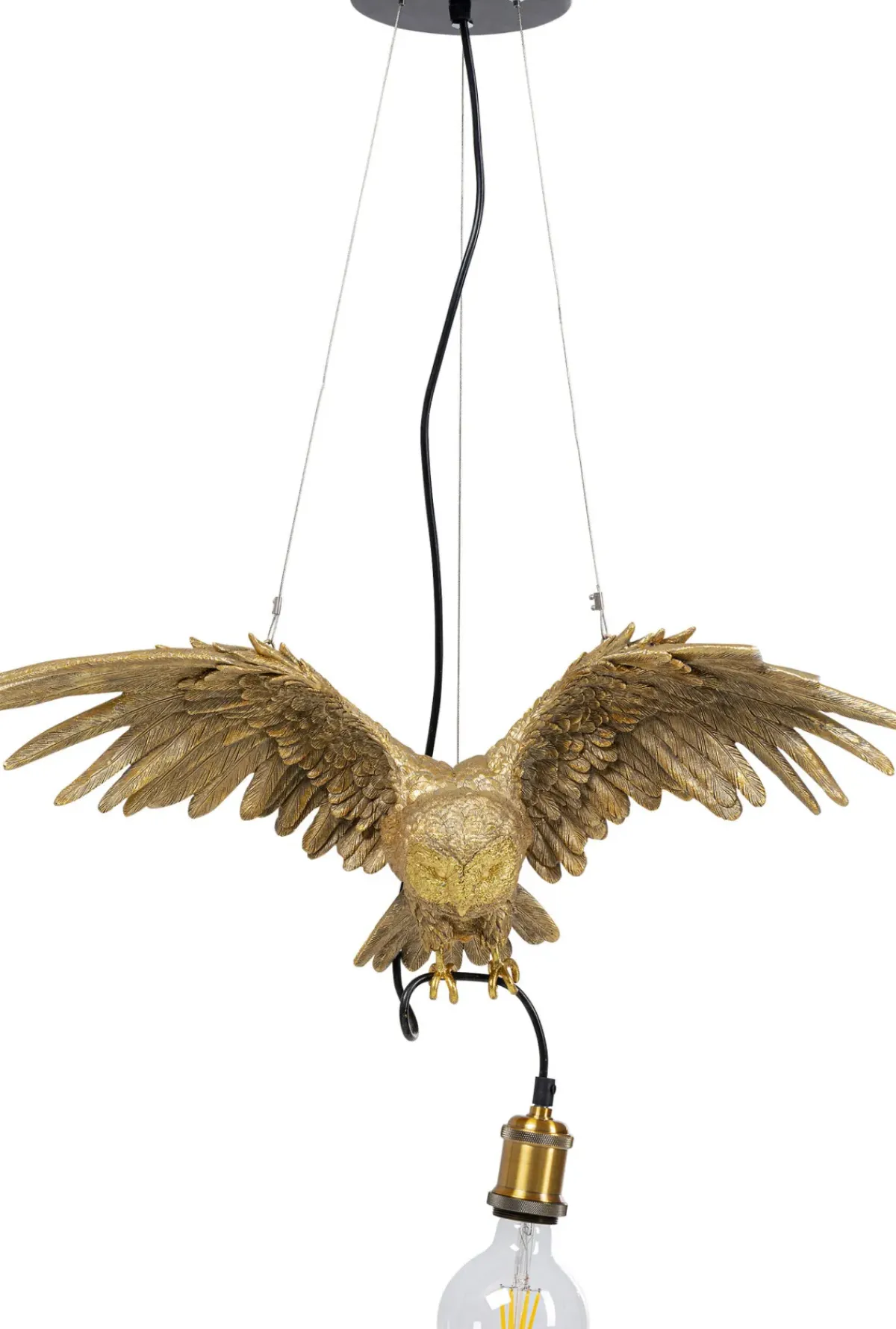 KARE24.se Pendel Animal Owl - Taklampa med Uggla i Guld - KARE Design Discount
