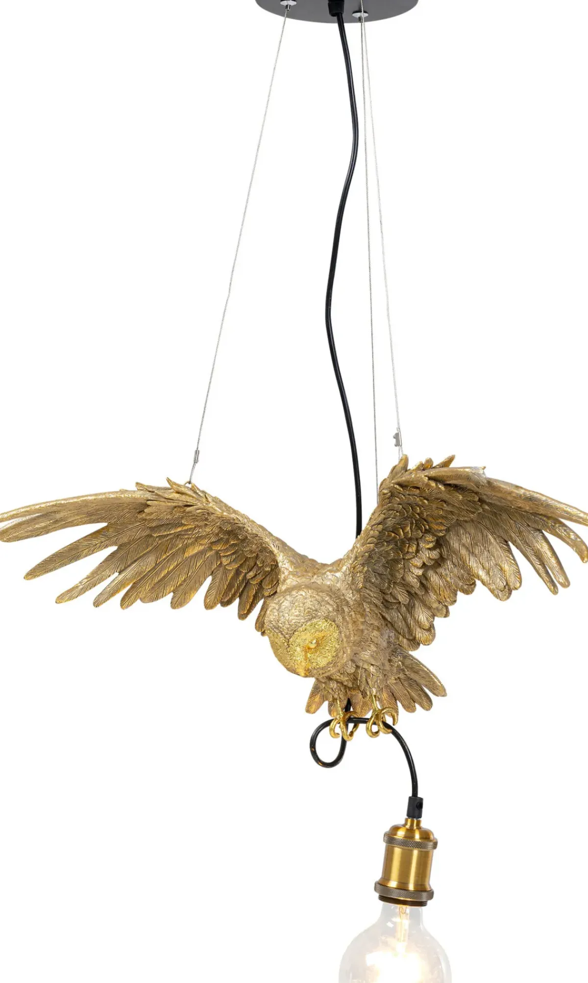 KARE24.se Pendel Animal Owl - Taklampa med Uggla i Guld - KARE Design Discount