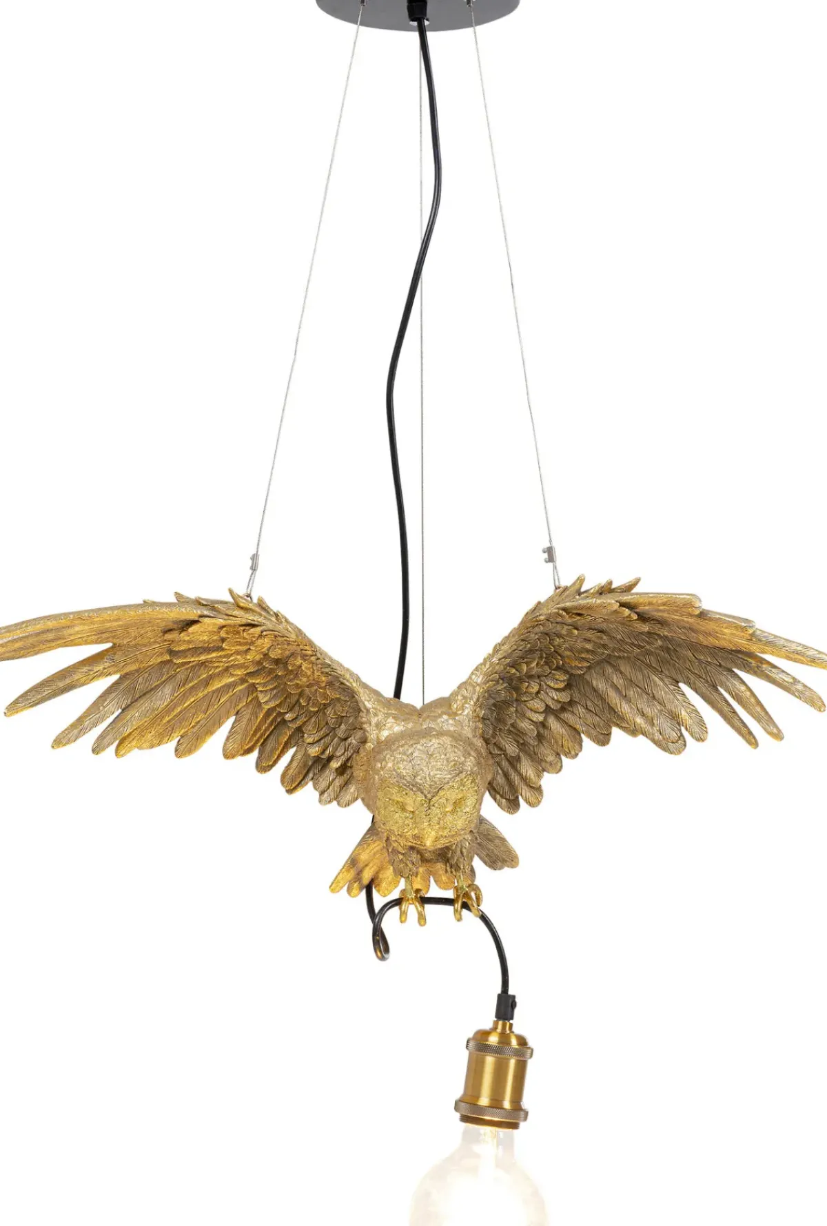 KARE24.se Pendel Animal Owl - Taklampa med Uggla i Guld - KARE Design Discount
