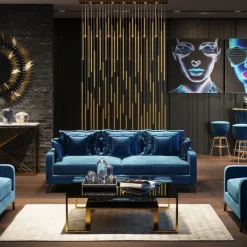 KARE24.se Pendelarmatur Living Vegas Deluxe - Mässing, LED - KARE Design New