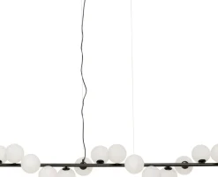 KARE24.se Pendel Scala Balls - Taklampa Svart/Milky 150cm - KARE Design Discount