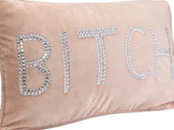 KARE24.se Prydnadskudde Beads Bitch - Rosa, 60x35cm - KARE Design Discount