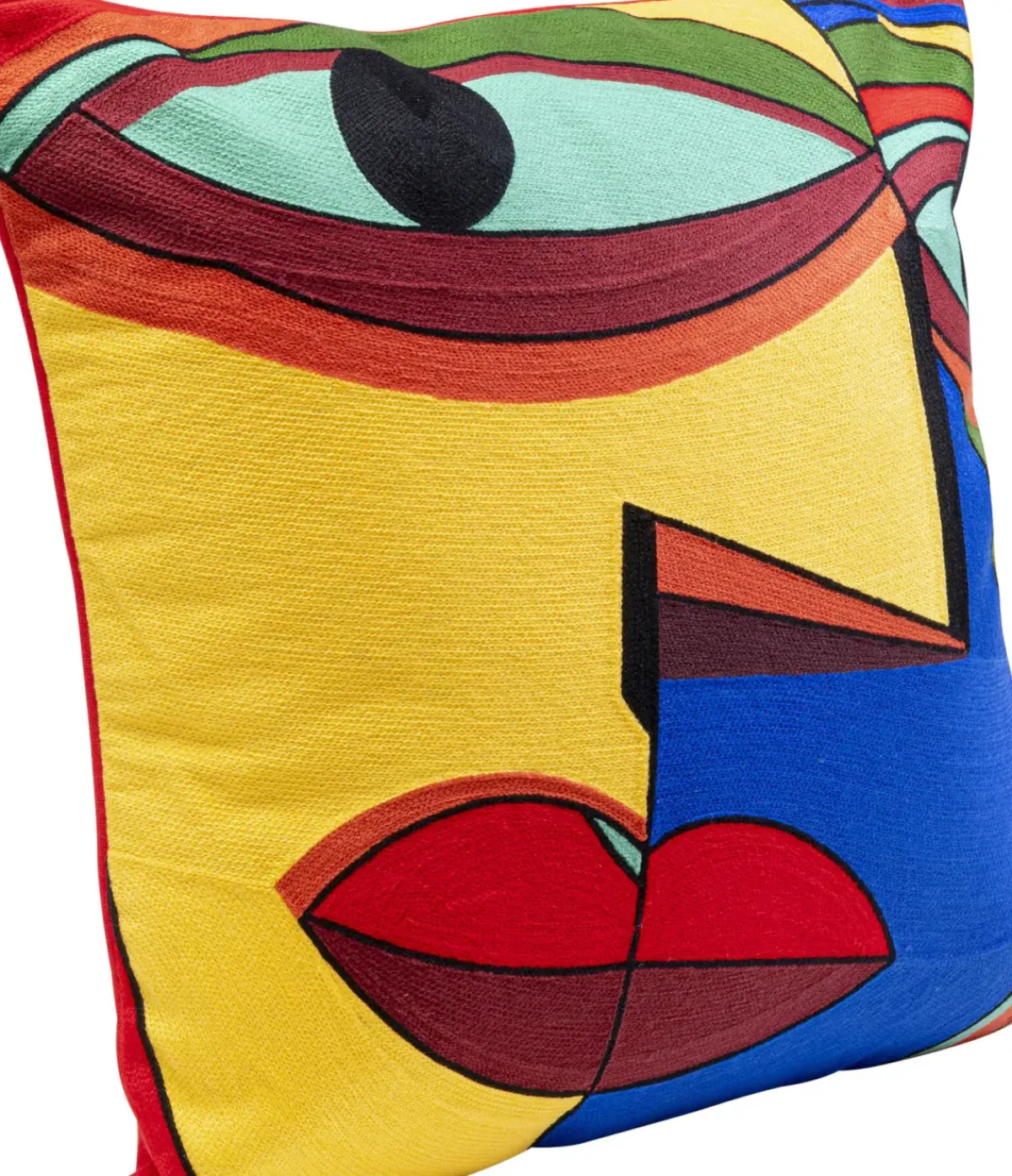 KARE24.se Prydnadskudde Faccia Arte - Flerfärgad, Höger, 50x50cm - KARE Design Sale