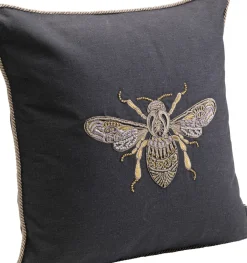 KARE24.se Prydnadskudde Glitter Bee - bi, 40x40cm - KARE Design Sale
