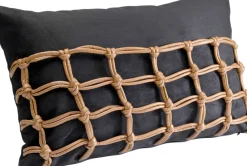 KARE24.se Prydnadskudde Grete Plaid Black, 50x30cm - KARE Design Sale