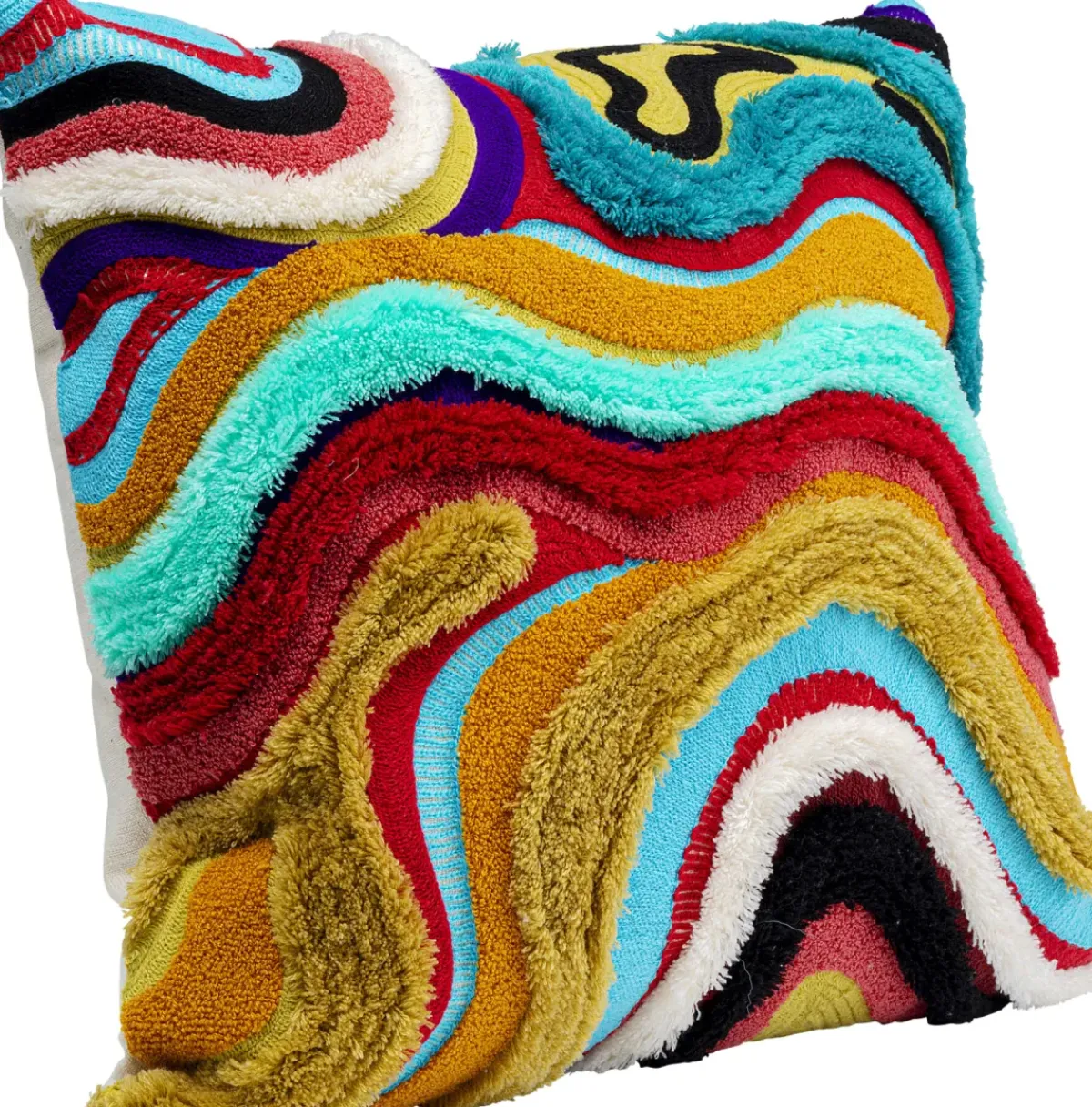 KARE24.se Prydnadskudde Waves Multi, 45x45cm - KARE Design