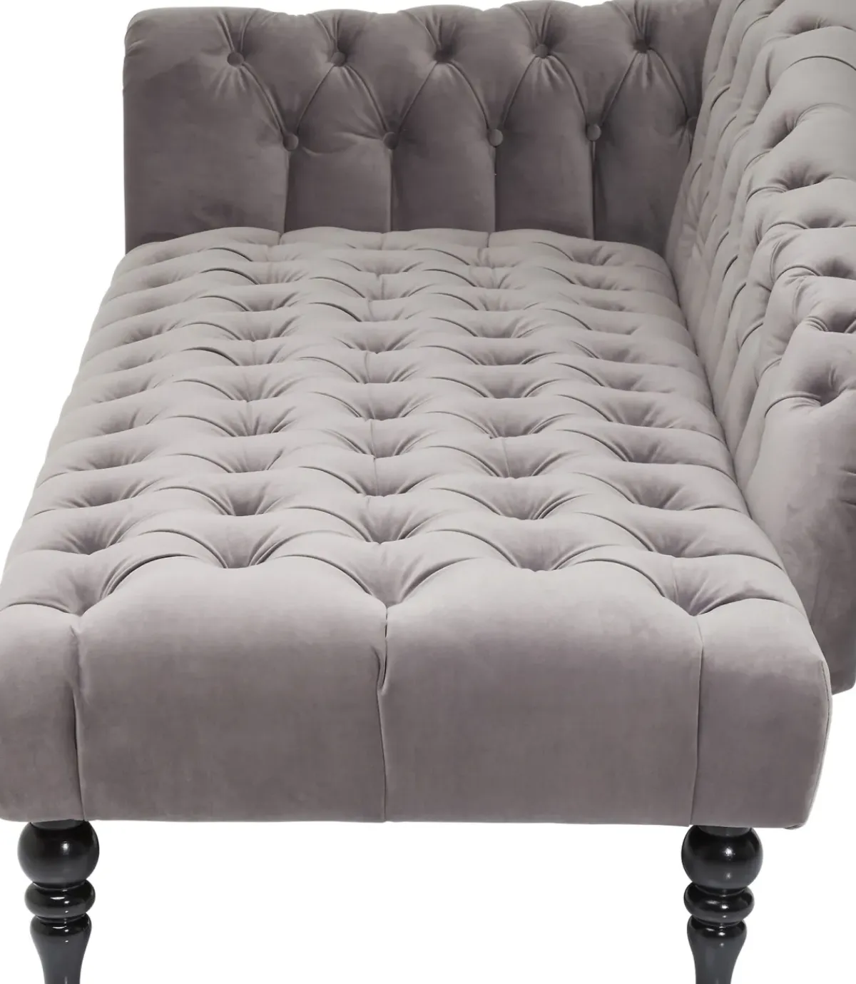 KARE24.se Schäslong Desire - Grå Sammet - KARE Design New