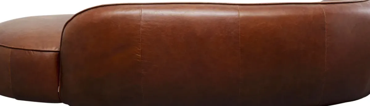 KARE24.se Schäslong Wonder Brunt Läder, 252cm - KARE Design Best