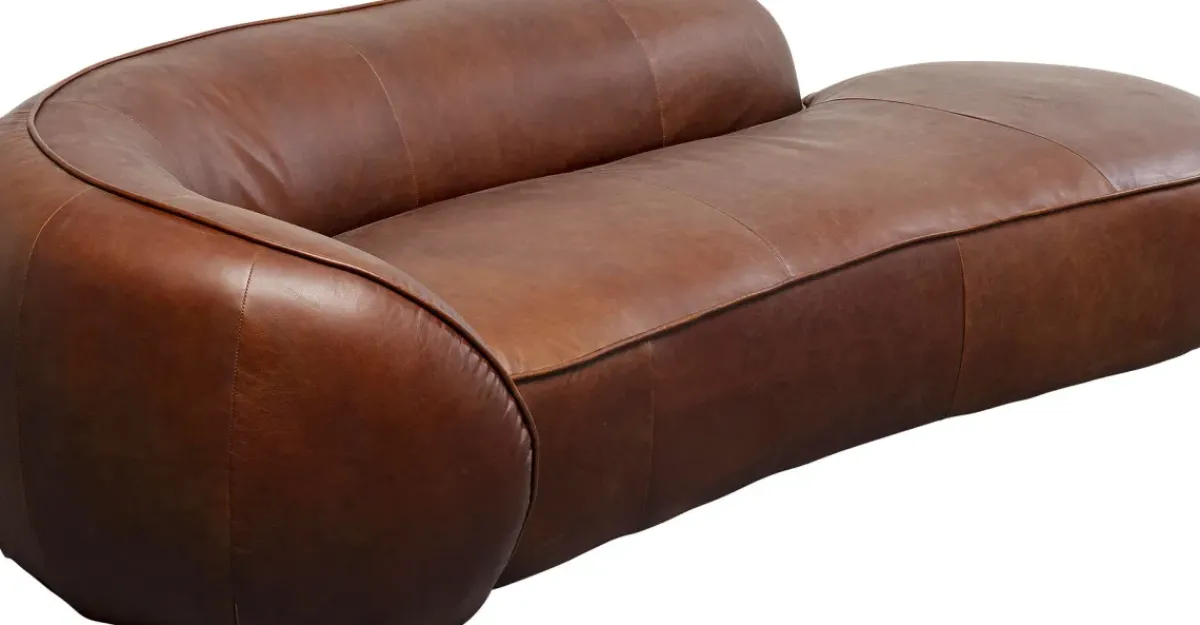 KARE24.se Schäslong Wonder Brunt Läder, 252cm - KARE Design Best