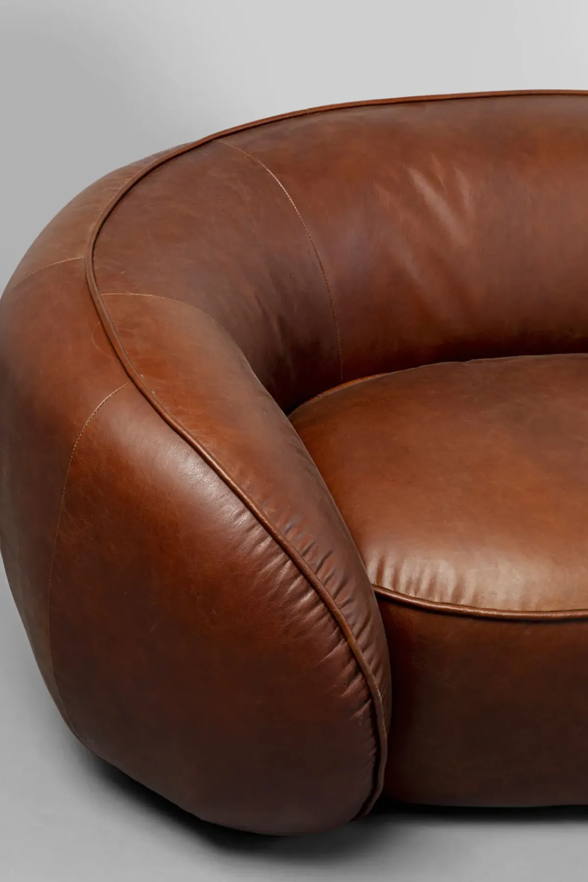 KARE24.se Schäslong Wonder Brunt Läder, 252cm - KARE Design Best